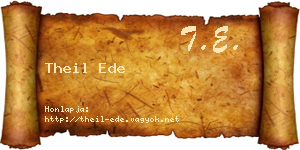 Theil Ede névjegykártya